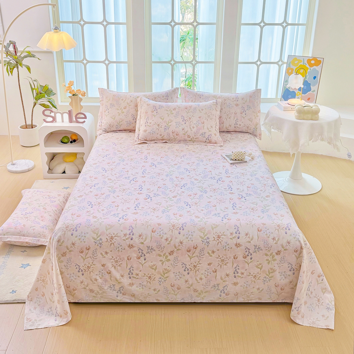 91家纺网 家纺一手货源 找家纺 （总）安逸家纺 2026新款全棉纯棉印花12868系列-床单单件单床单