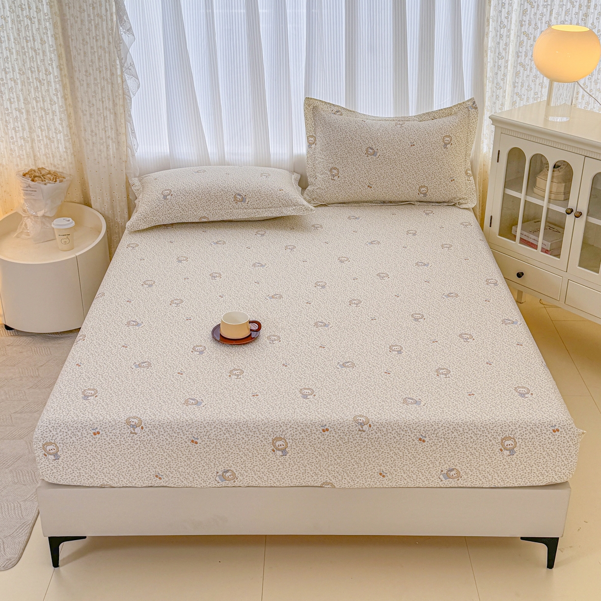 91家纺网 家纺一手货源 找家纺 （总）安逸家纺 2026新款全棉纯棉印花12868系列-床笠单件单床笠