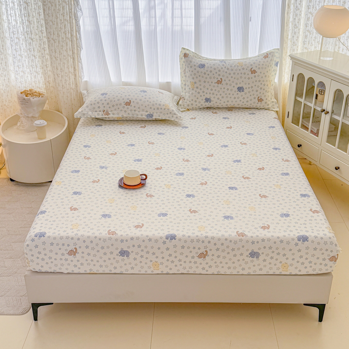 91家纺网 家纺一手货源 找家纺 （总）安逸家纺 2026新款全棉纯棉印花12868系列-床笠单件单床笠