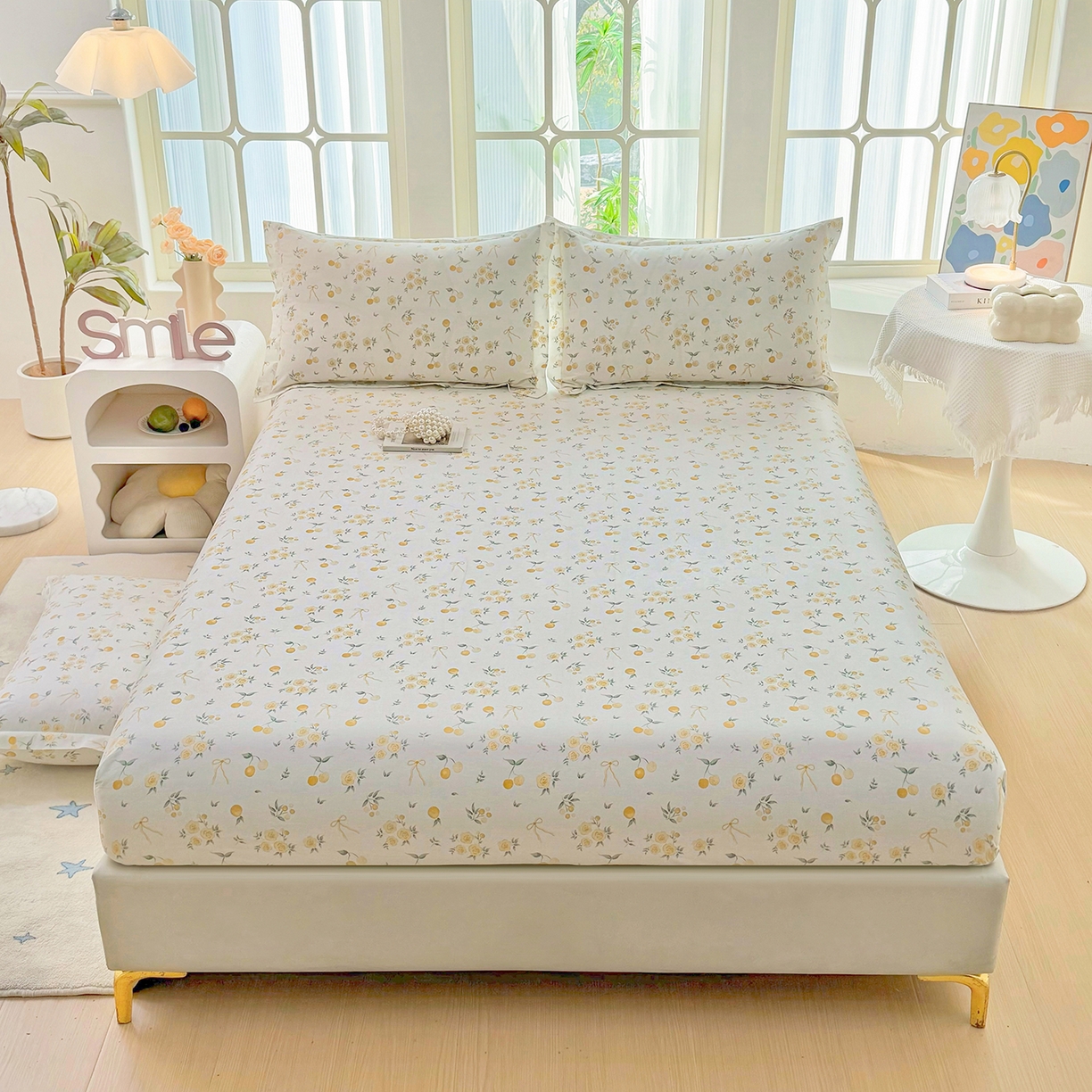 91家纺网 家纺一手货源 找家纺 （总）安逸家纺 2026新款全棉纯棉印花12868系列-床笠单件单床笠