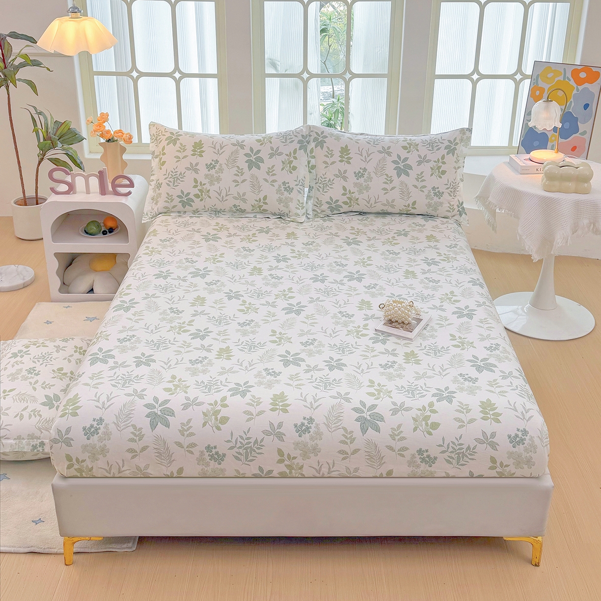 91家纺网 家纺一手货源 找家纺 （总）安逸家纺 2026新款全棉纯棉印花12868系列-床笠单件单床笠