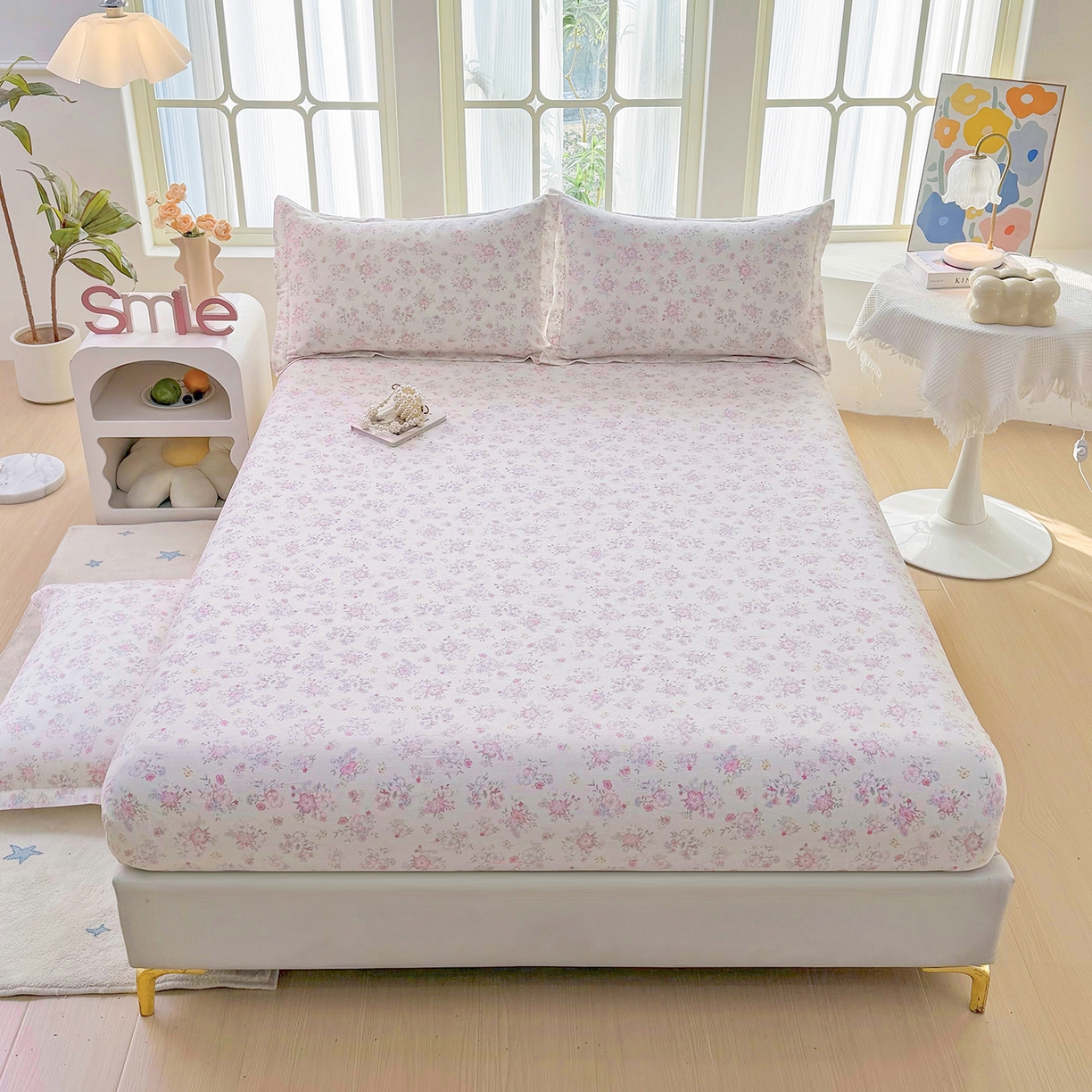 91家纺网 家纺一手货源 找家纺 （总）安逸家纺 2026新款全棉纯棉印花12868系列-床笠单件单床笠