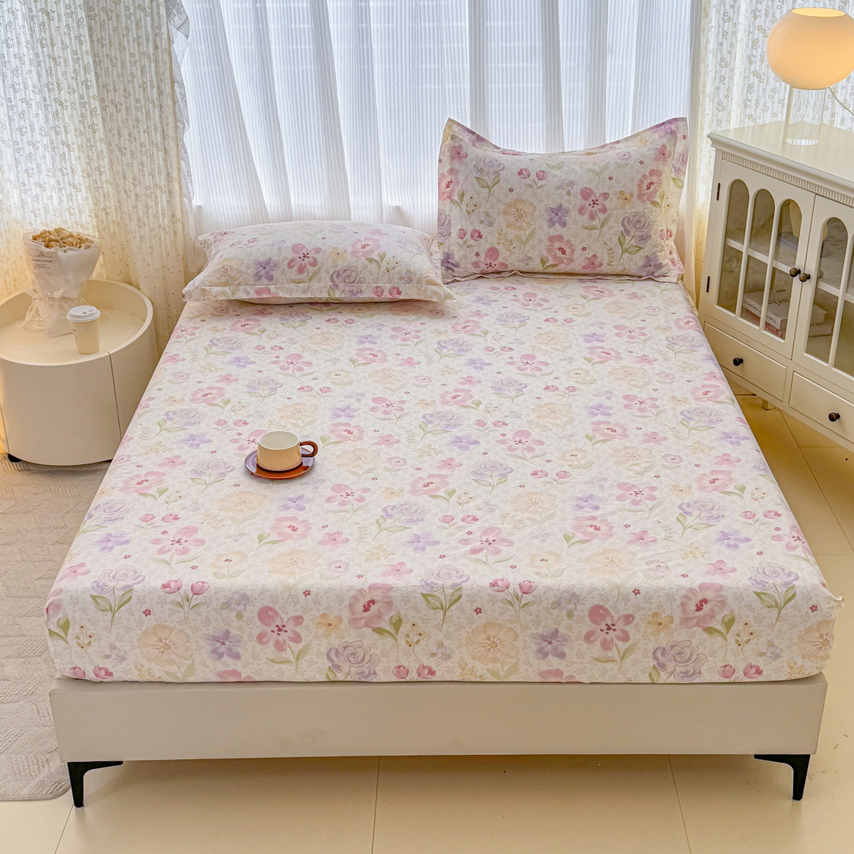 91家纺网 家纺一手货源 找家纺 （总）安逸家纺 2026新款全棉纯棉印花12868系列-床笠单件单床笠