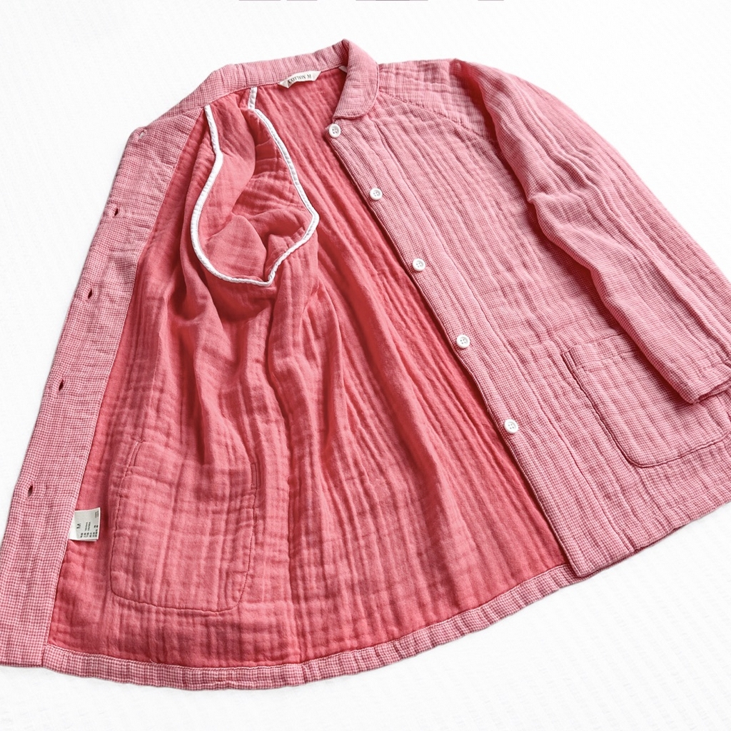 91家纺网 家纺一手货源 找家纺 （总）仰望棉麻双层纱供应链 2026新款糖果四层纱睡衣全棉色织精梳赛罗精密纺