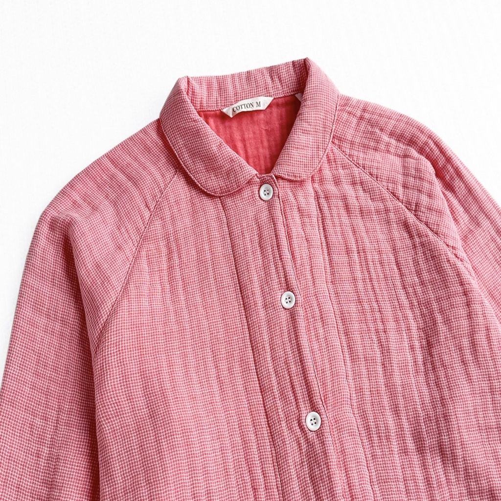 91家纺网 家纺一手货源 找家纺 （总）仰望棉麻双层纱供应链 2026新款糖果四层纱睡衣全棉色织精梳赛罗精密纺