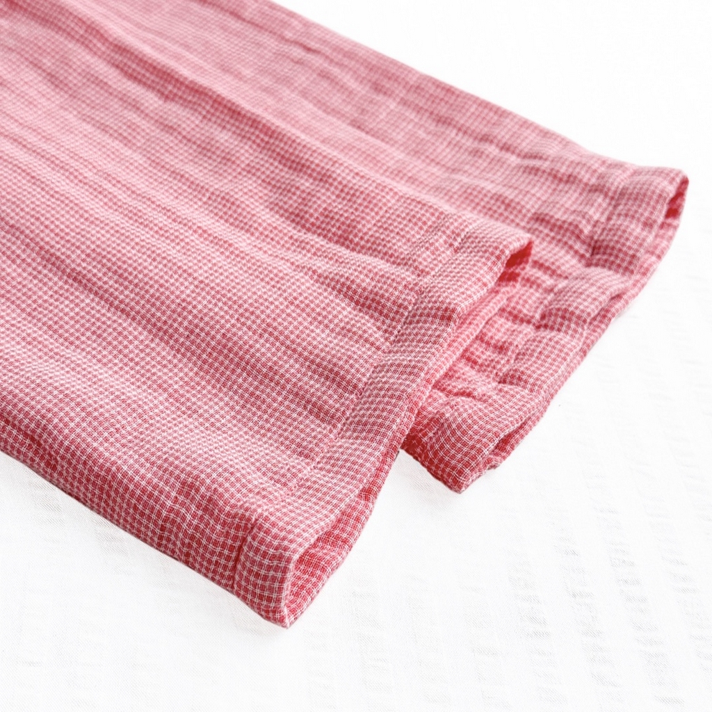 91家纺网 家纺一手货源 找家纺 （总）仰望棉麻双层纱供应链 2026新款糖果四层纱睡衣全棉色织精梳赛罗精密纺