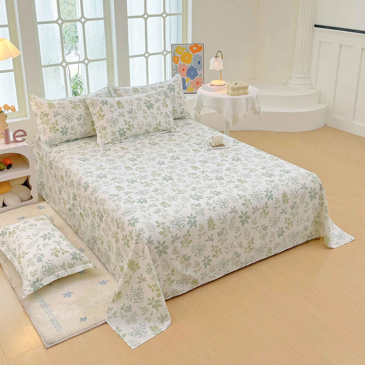 91家纺网 家纺一手货源 找家纺 安逸家纺 2026新款全棉纯棉印花12868系列-床单单件单床单 洛克庄园