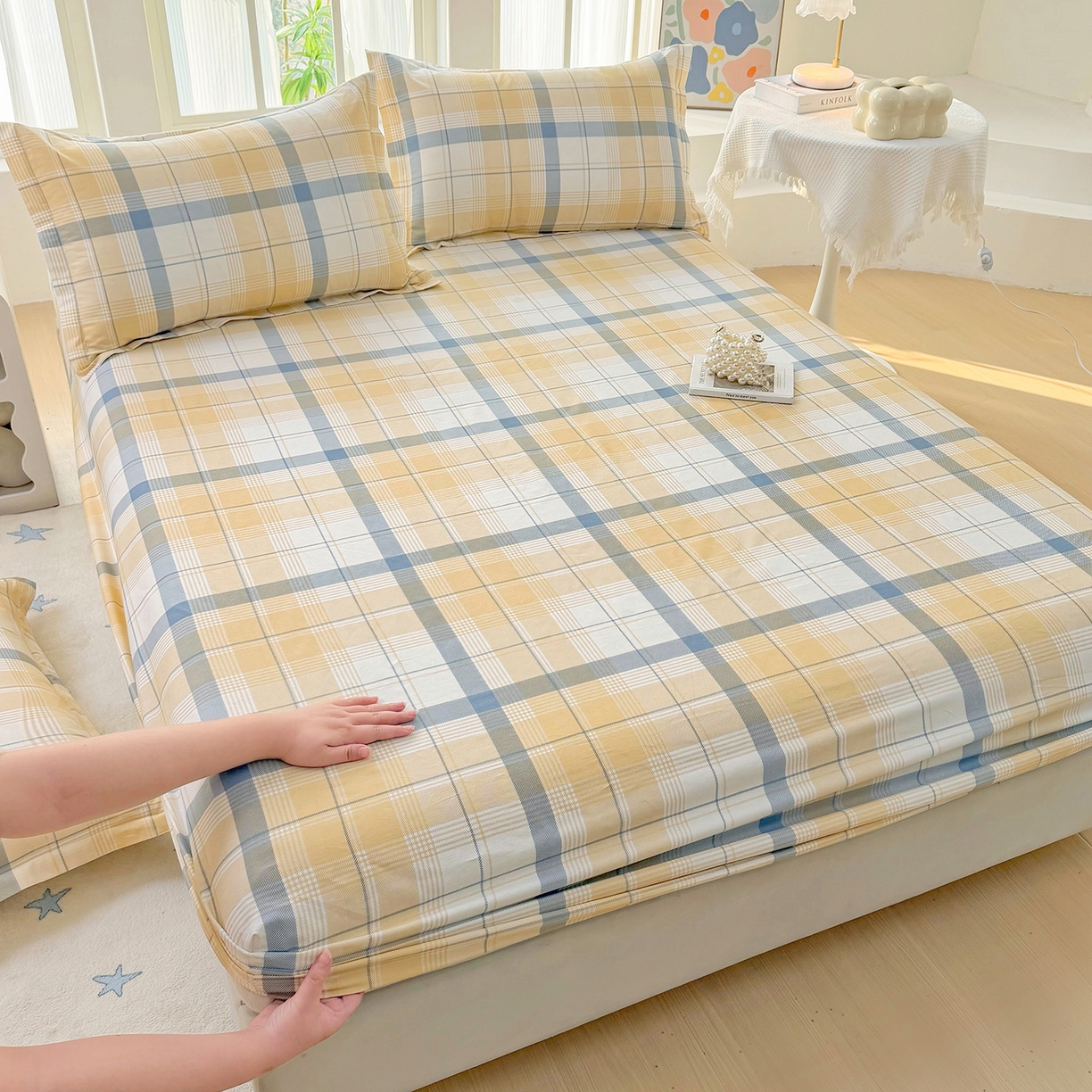 91家纺网 家纺一手货源 找家纺 安逸家纺 2026新款全棉纯棉印花12868系列-床笠单件单床笠 罗德里