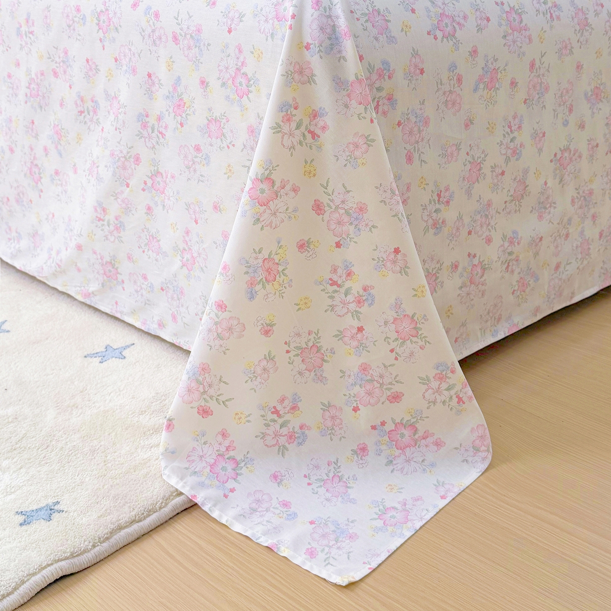 91家纺网 家纺一手货源 找家纺 安逸家纺 2026新款全棉纯棉印花12868系列-床单单件单床单 洛琳粉