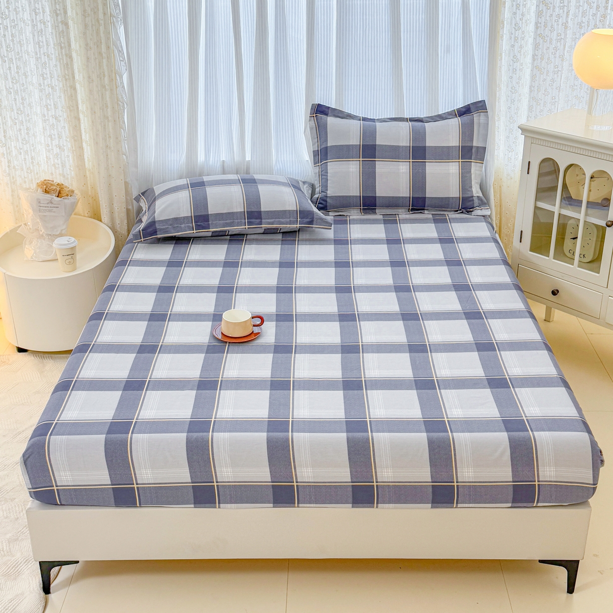 安逸家纺 2026新款全棉纯棉印花12868系列-床笠单件单床笠 梦幻格