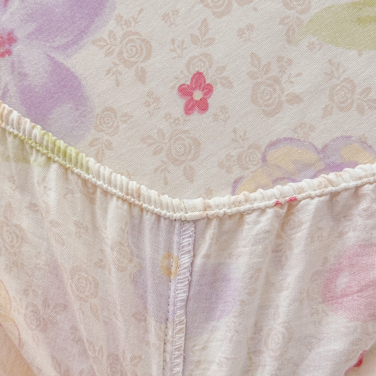 91家纺网 家纺一手货源 找家纺 安逸家纺 2026新款全棉纯棉印花12868系列-床笠单件单床笠 甜心花朵