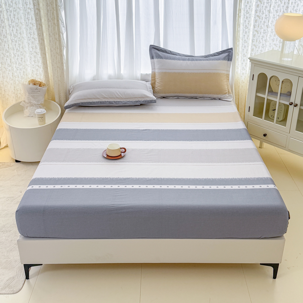 安逸家纺 2026新款全棉纯棉印花12868系列-床笠单件单床笠 星辰大海