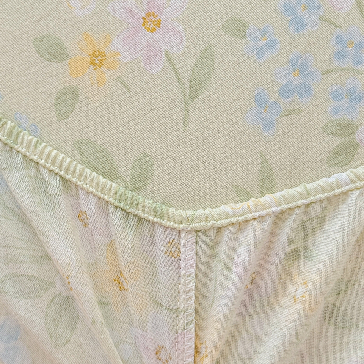 91家纺网 家纺一手货源 找家纺 安逸家纺 2026新款全棉纯棉印花12868系列-床笠单件单床笠 徐徐花开