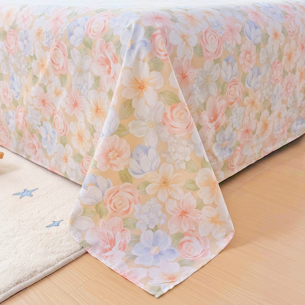 91家纺网 家纺一手货源 找家纺 安逸家纺 2026新款全棉纯棉印花12868系列-床单单件单床单 釉色浮光