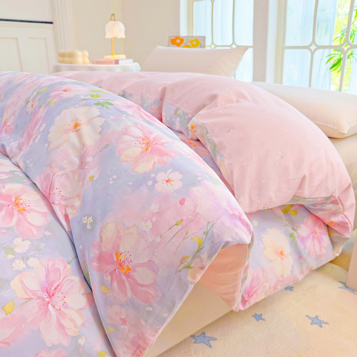 91家纺网 家纺一手货源 找家纺 （总）安逸家纺 2026新款12868全棉纯棉床笠四件套床罩学生纯棉床笠款三件套