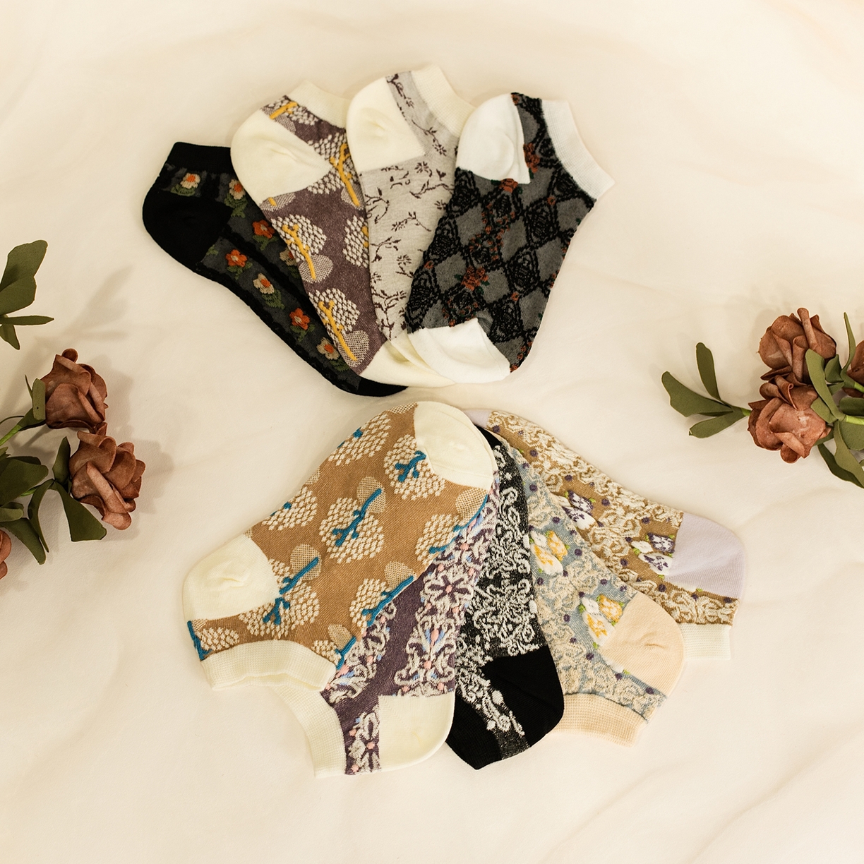 松色家居 2026新款福利款混纺棉男女袜子 女袜b 均码