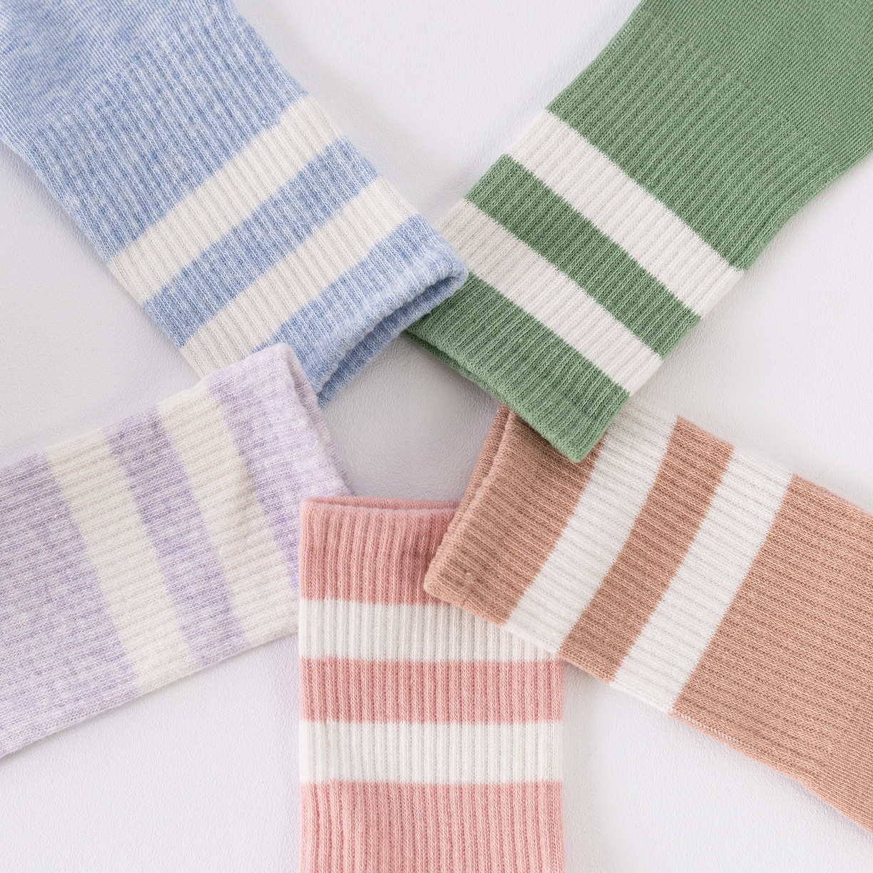 91家纺网 家纺一手货源 找家纺 松色家居 2026新款福利款混纺棉男女袜子 女袜a 均码