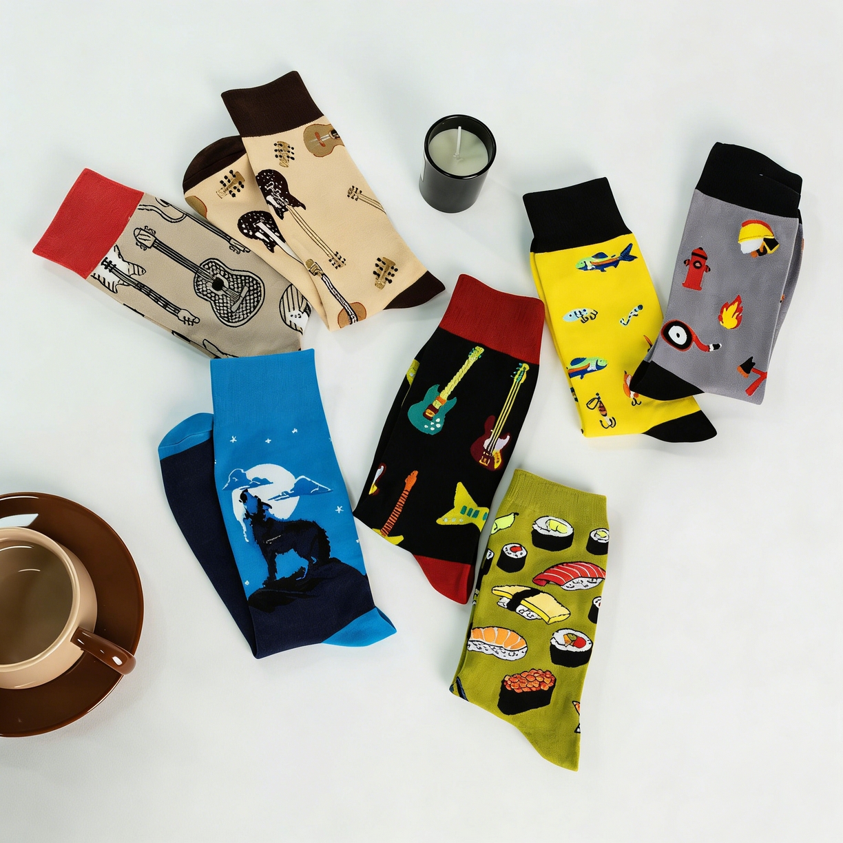 91家纺网 家纺一手货源 找家纺 松色家居 2026新款福利款混纺棉男女袜子 男袜d 均码