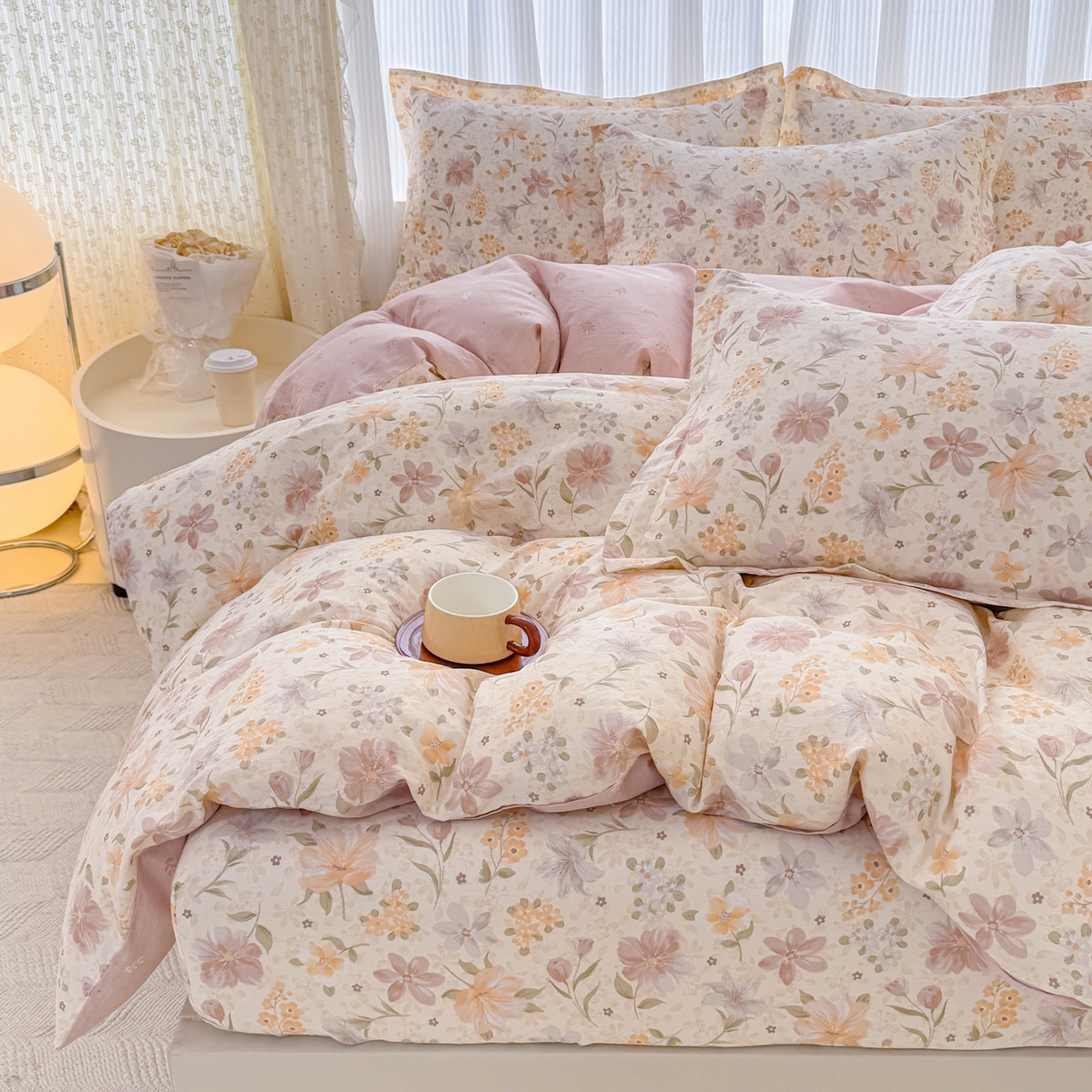 91家纺网 家纺一手货源 找家纺 （总）安逸家纺 2026新款12868全棉纯棉床笠四件套床罩学生纯棉床笠款三件套