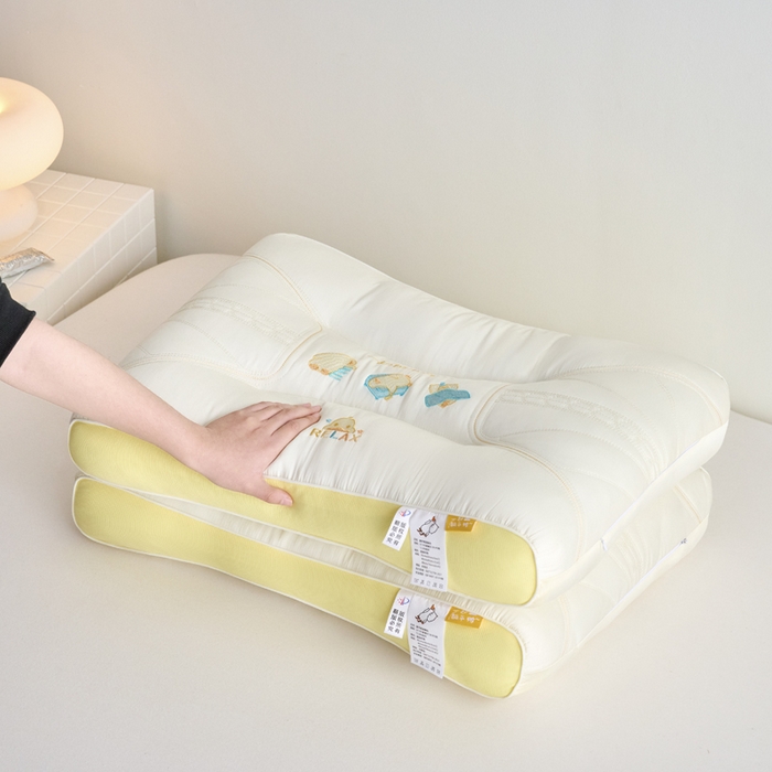 91家纺网 家纺一手货源 找家纺 鼎晟纺 2026新款一起躺平鸭睡眠亲子枕儿童学生枕头成人枕芯 一起躺平鸭-学生枕单只装