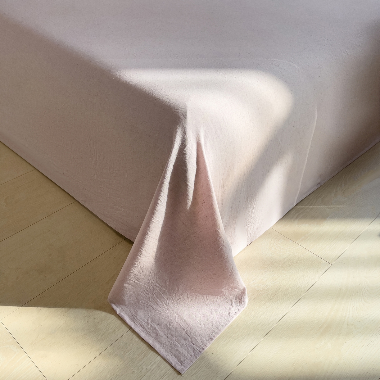 91家纺网 家纺一手货源 找家纺 炫拼家纺 2026新款A类棉麻刺绣卡通贝壳边四件套-布鲁系列 布鲁-小马