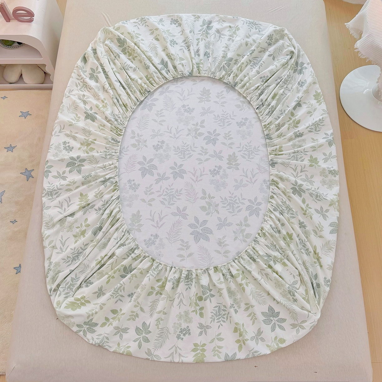 91家纺网 家纺一手货源 找家纺 安逸家纺 2026新款12868全棉纯棉床笠四件套床罩学生纯棉床笠款三件套 洛克庄园