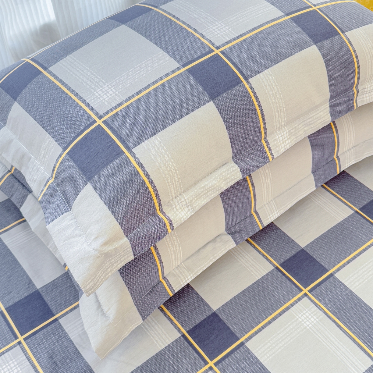 91家纺网 家纺一手货源 找家纺 安逸家纺 2026新款12868全棉纯棉床笠四件套床罩学生纯棉床笠款三件套 梦幻格