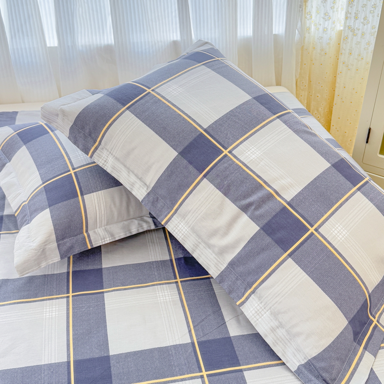 91家纺网 家纺一手货源 找家纺 安逸家纺 2026新款12868全棉纯棉床笠四件套床罩学生纯棉床笠款三件套 梦幻格