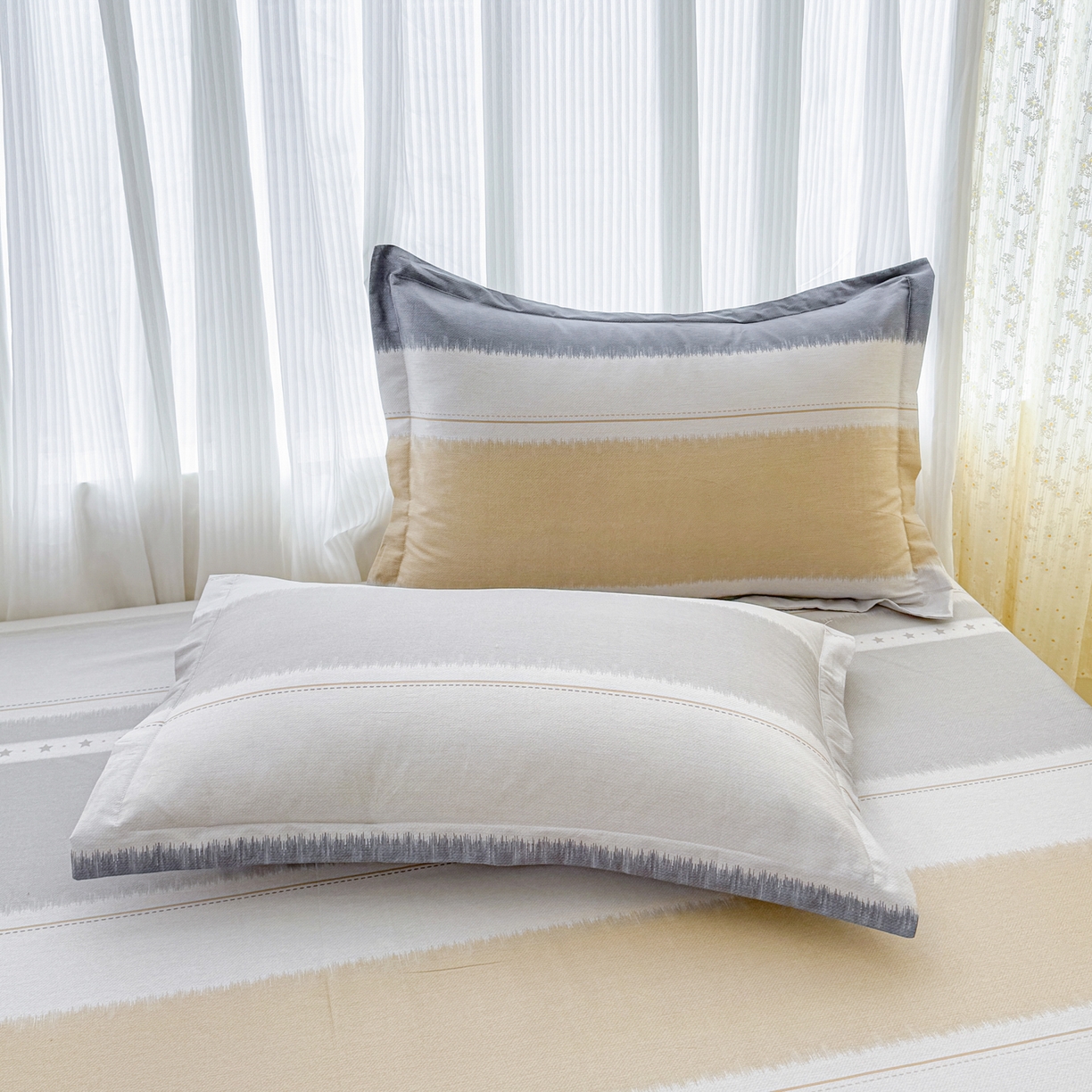 91家纺网 家纺一手货源 找家纺 安逸家纺 2026新款12868全棉纯棉床笠四件套床罩学生纯棉床笠款三件套 星辰大海