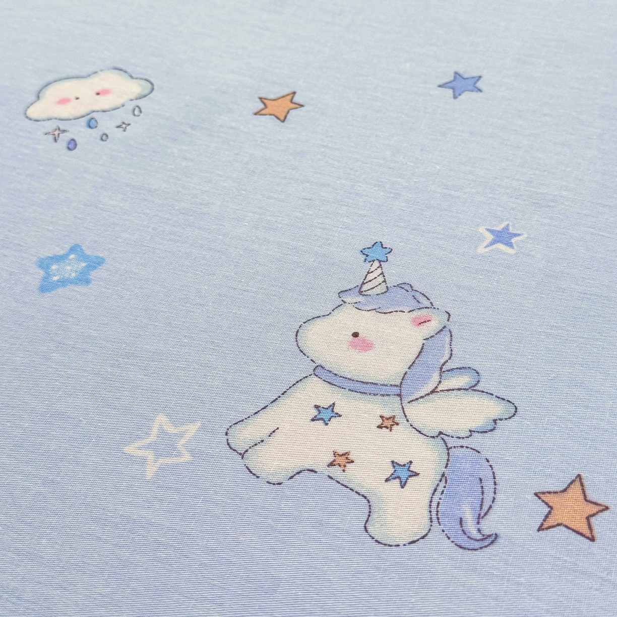 91家纺网 家纺一手货源 找家纺 安逸家纺 2026新款12868全棉纯棉床笠四件套床罩学生纯棉床笠款三件套 星星独角兽