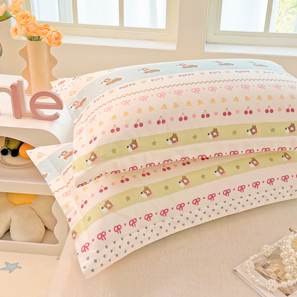 91家纺网 家纺一手货源 找家纺 安逸家纺 2026新款12868全棉纯棉床笠四件套床罩学生纯棉床笠款三件套 雪哈汪