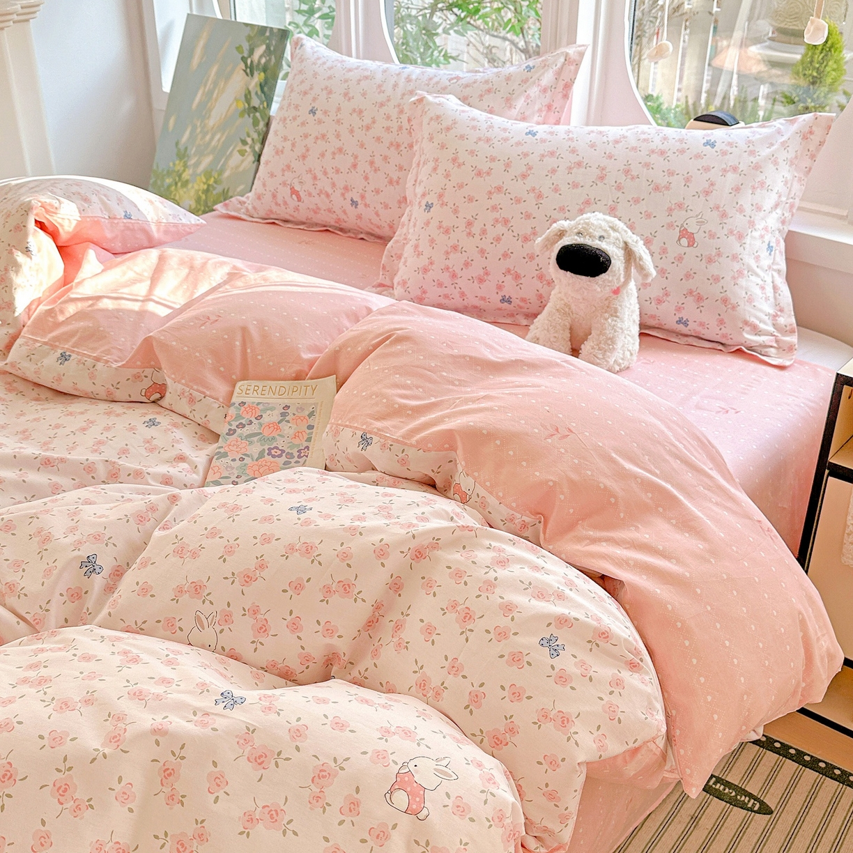 91家纺网 家纺一手货源 找家纺 （总）恩泽家纺 2026春夏新款全棉纯棉12868印花四件套（提供买家秀，预留缩水率）