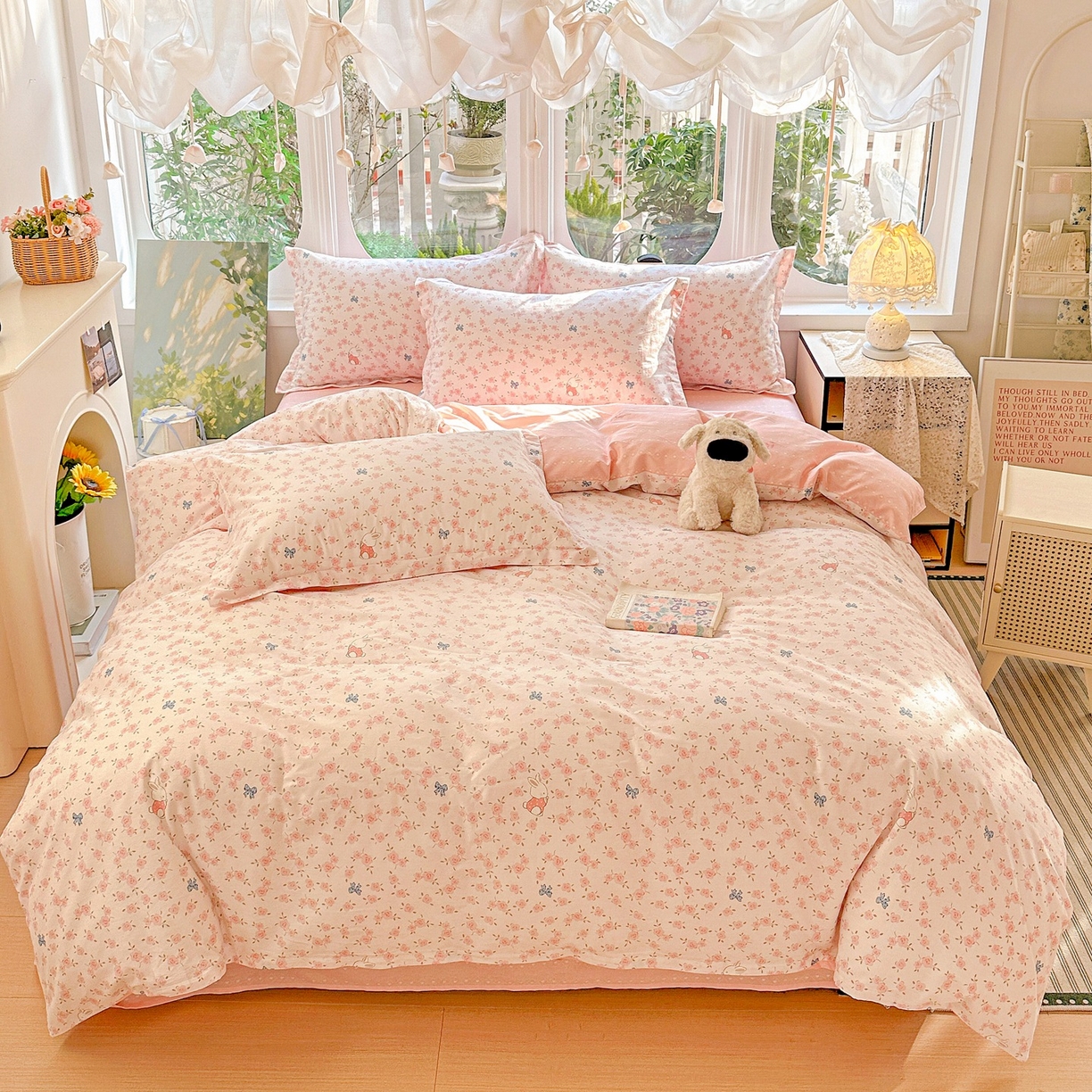 91家纺网 家纺一手货源 找家纺 （总）恩泽家纺 2026春夏新款全棉纯棉12868印花四件套（提供买家秀，预留缩水率）