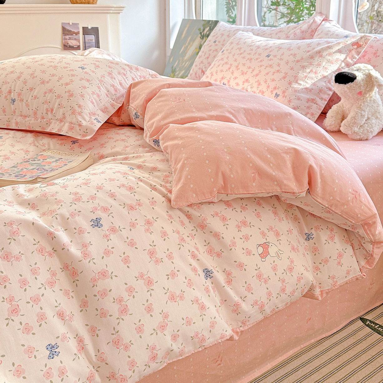 91家纺网 家纺一手货源 找家纺 （总）恩泽家纺 2026春夏新款全棉纯棉12868印花四件套（提供买家秀，预留缩水率）