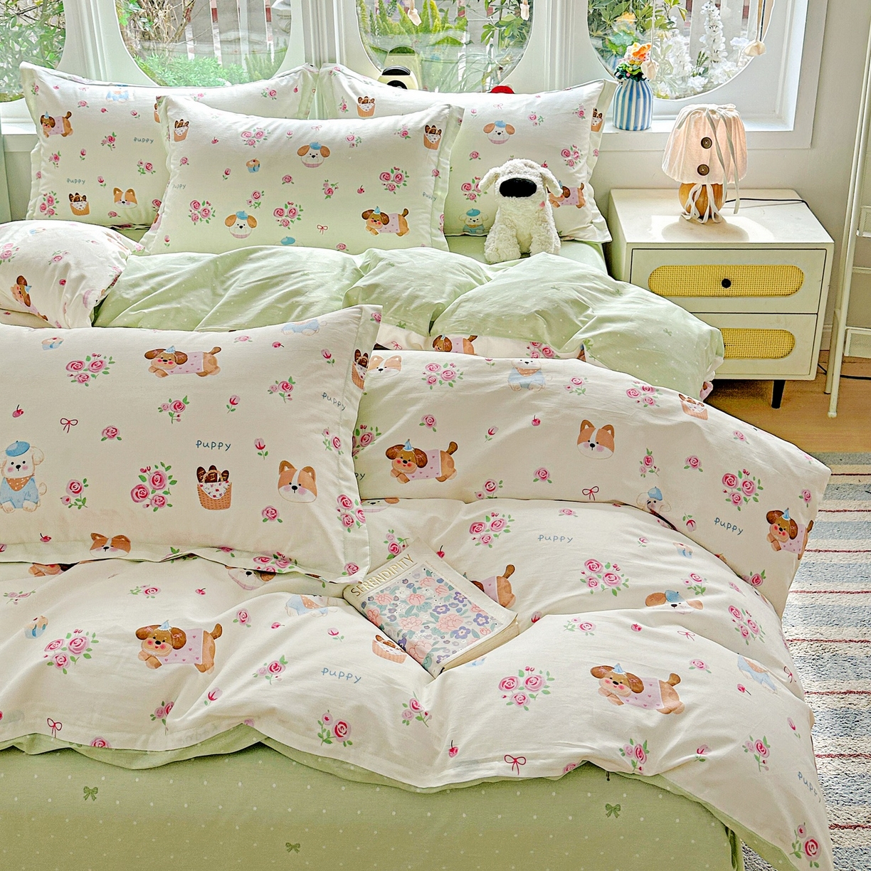 91家纺网 家纺一手货源 找家纺 （总）恩泽家纺 2026春夏新款全棉纯棉12868印花四件套（提供买家秀，预留缩水率）