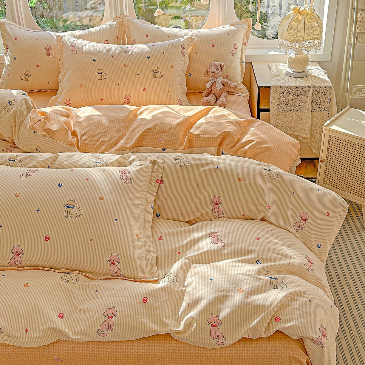 91家纺网 家纺一手货源 找家纺 （总）恩泽家纺 2026春夏新款全棉纯棉12868印花四件套（提供买家秀，预留缩水率）