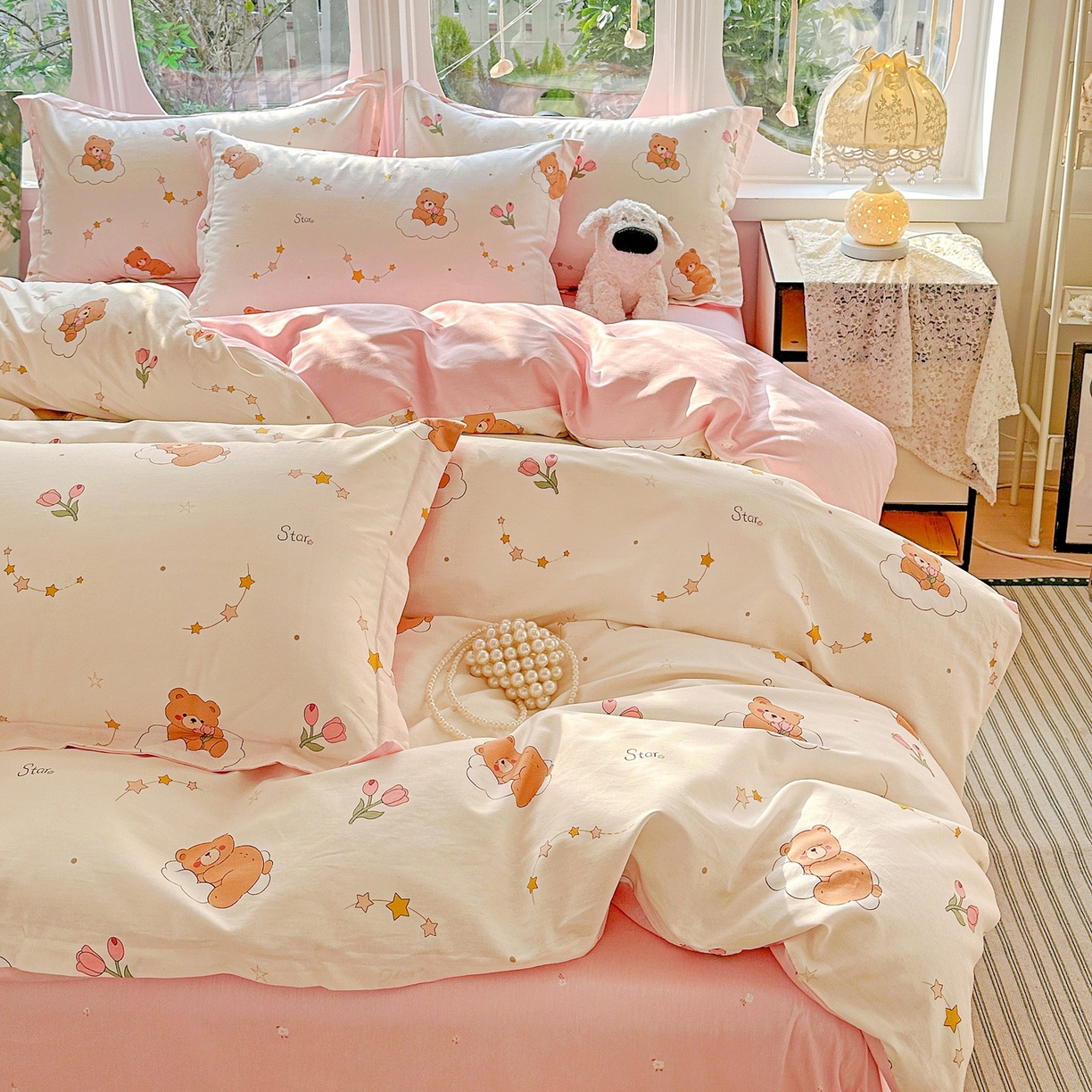 91家纺网 家纺一手货源 找家纺 （总）恩泽家纺 2026春夏新款全棉纯棉12868印花四件套（提供买家秀，预留缩水率）