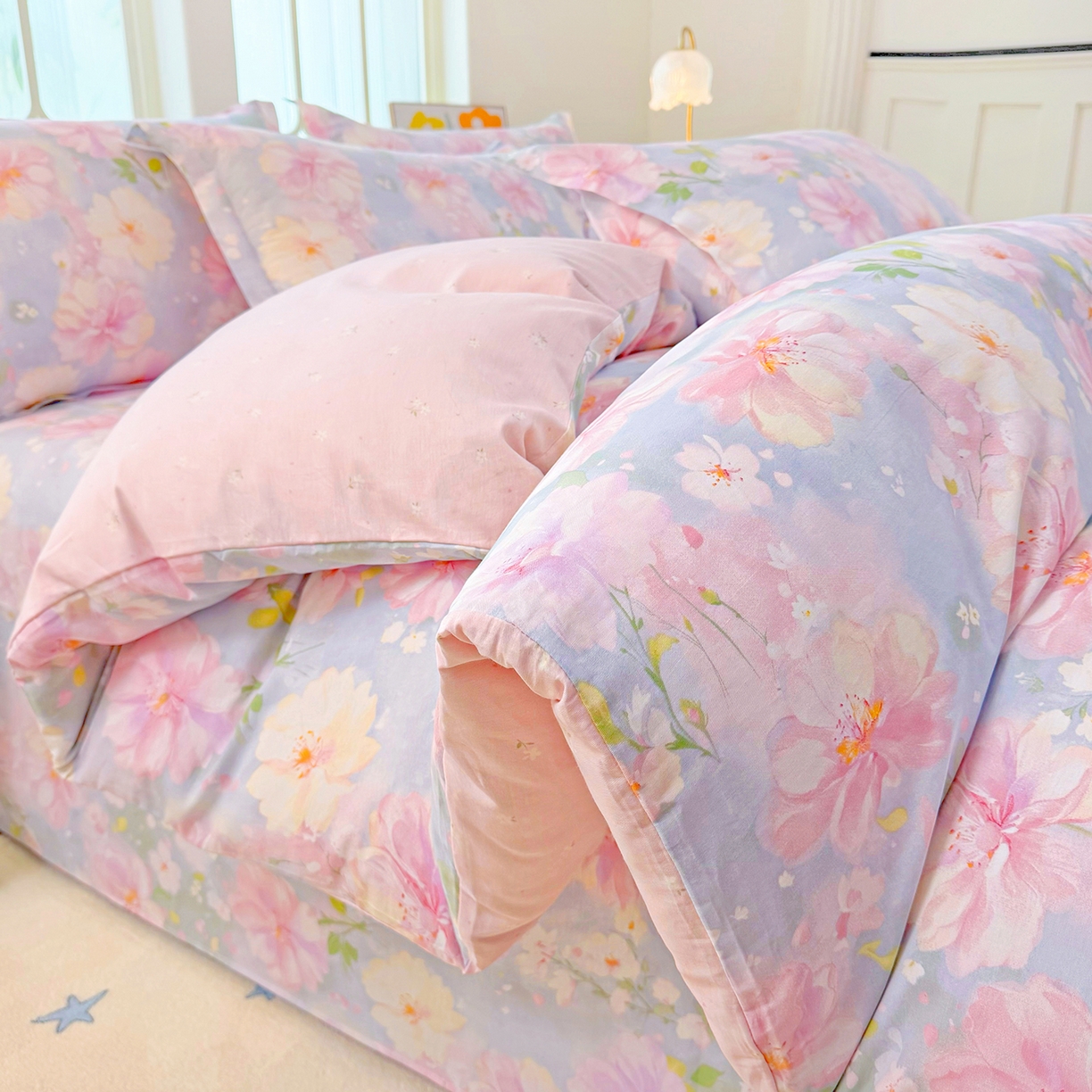 91家纺网 家纺一手货源 找家纺 （总1）安逸家纺 新款全棉被套加厚生态磨毛学生单被套纯棉被罩