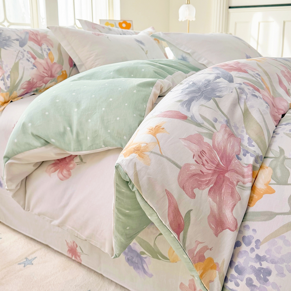 91家纺网 家纺一手货源 找家纺 （总）安逸家纺 2026新款12868 全棉纯棉床单四件套学生宿舍纯棉床单款三件套