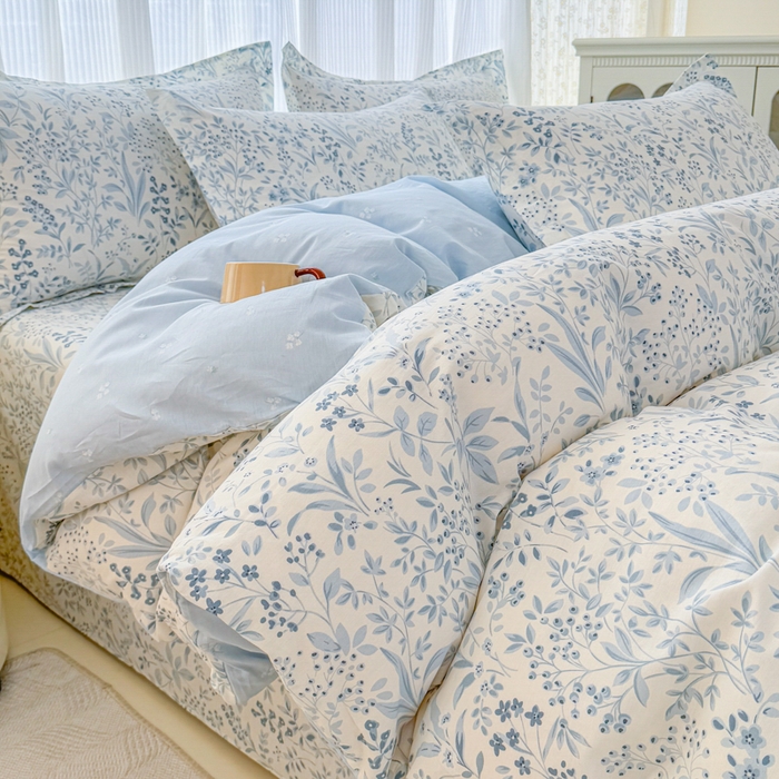 91家纺网 家纺一手货源 找家纺 （总）安逸家纺 2026新款12868 全棉纯棉床单四件套学生宿舍纯棉床单款三件套