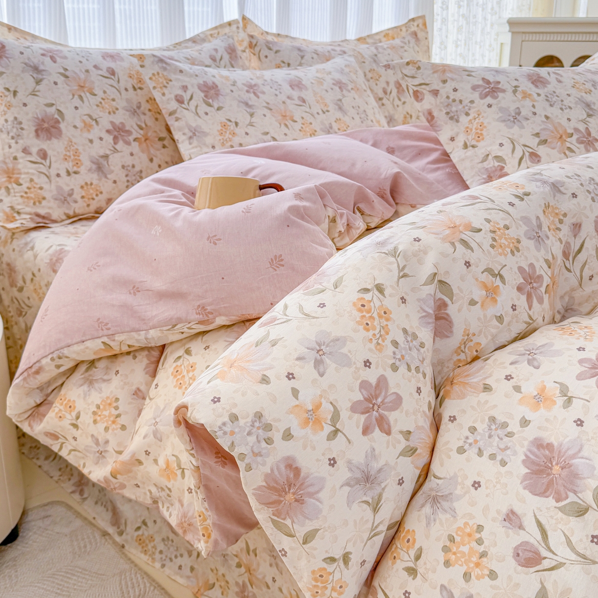 91家纺网 家纺一手货源 找家纺 （总）安逸家纺 2026新款12868 全棉纯棉床单四件套学生宿舍纯棉床单款三件套