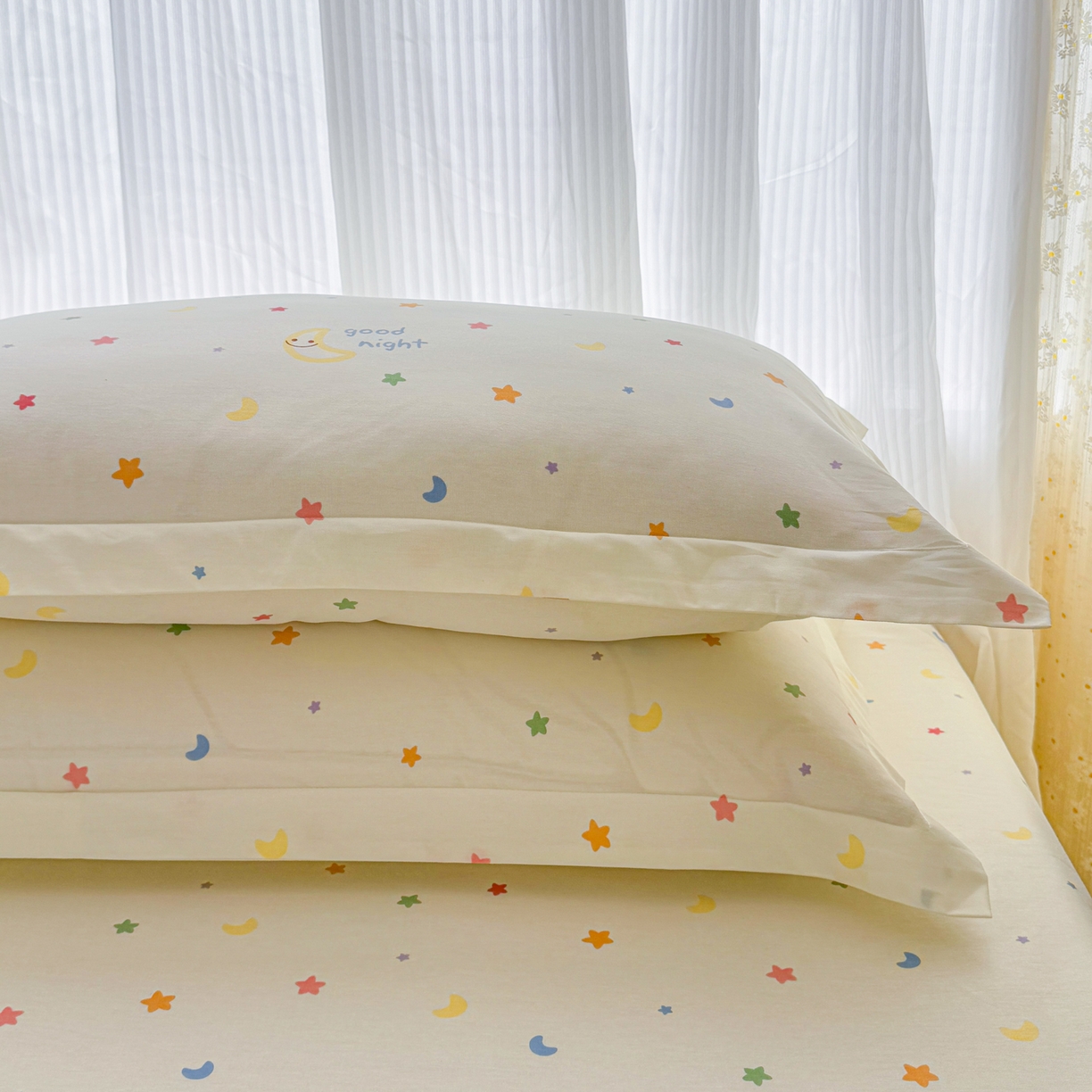 91家纺网 家纺一手货源 找家纺 安逸家纺 2026新款12868 全棉纯棉床单四件套学生宿舍纯棉床单款三件套 繁星