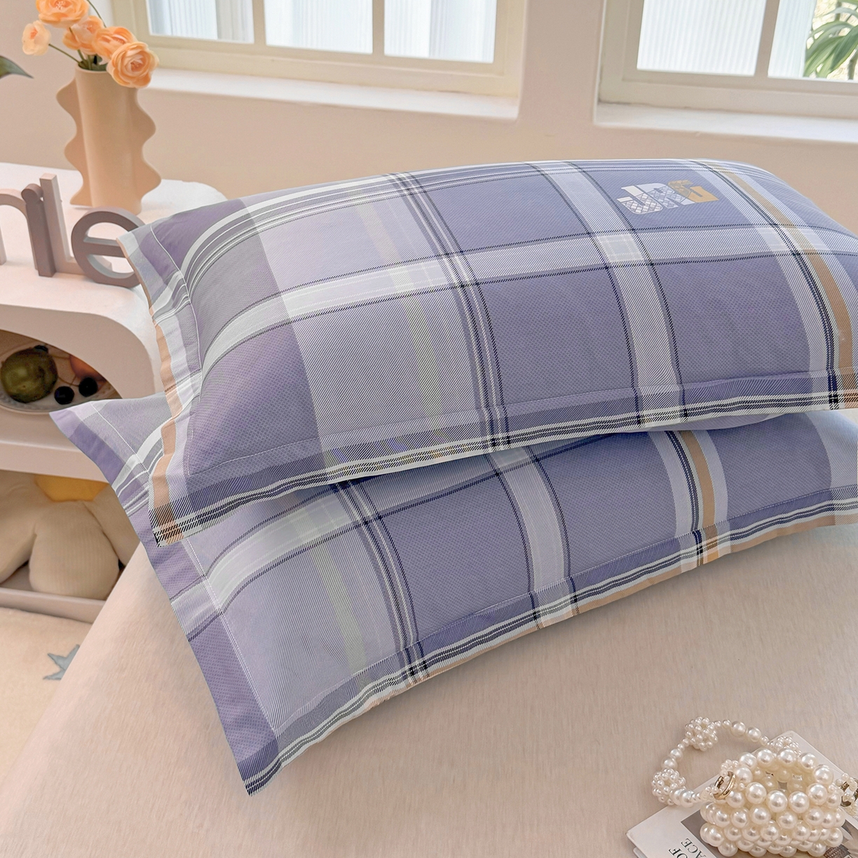 91家纺网 家纺一手货源 找家纺 安逸家纺 2026新款12868 全棉纯棉床单四件套学生宿舍纯棉床单款三件套 风华正茂