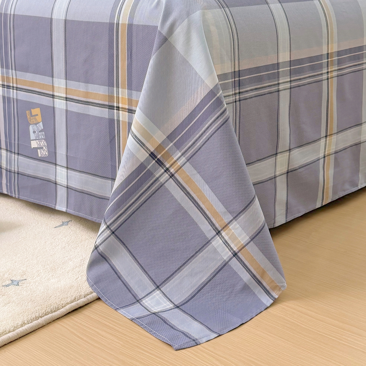 91家纺网 家纺一手货源 找家纺 安逸家纺 2026新款12868 全棉纯棉床单四件套学生宿舍纯棉床单款三件套 风华正茂