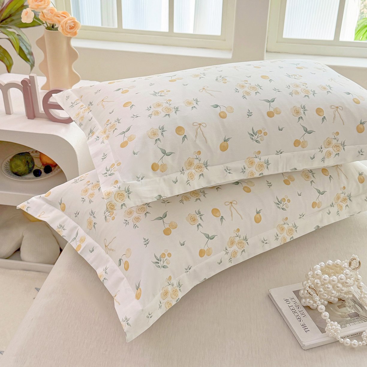 91家纺网 家纺一手货源 找家纺 安逸家纺 2026新款12868 全棉纯棉床单四件套学生宿舍纯棉床单款三件套 蕾拉果园