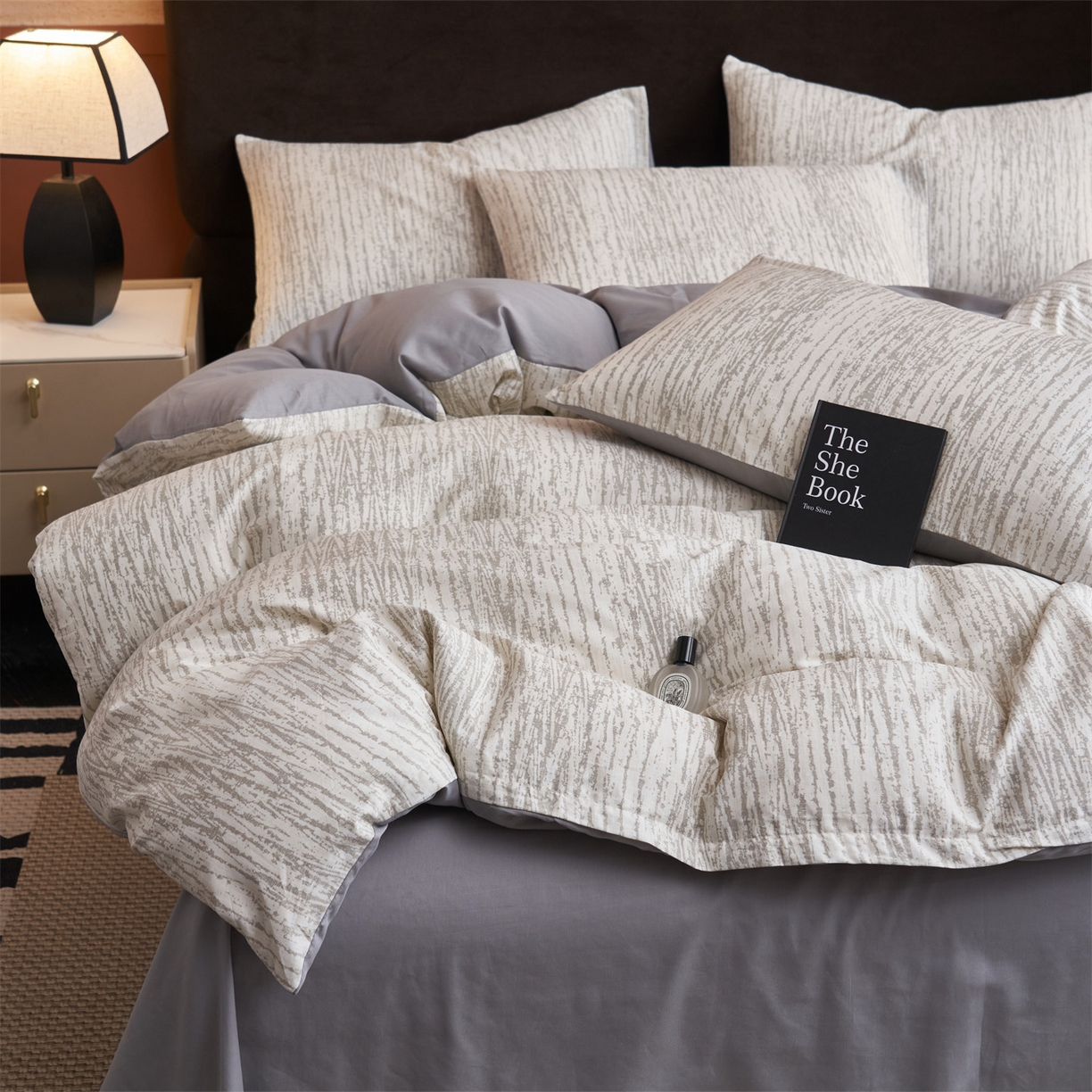 91家纺网 家纺一手货源 找家纺 恒爱家纺 2026新款全棉12868印花四件套 奥德林