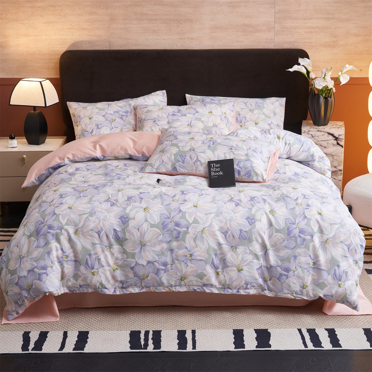 91家纺网 家纺一手货源 找家纺 （总）恒爱家纺 2026新款全棉12868印花四件套