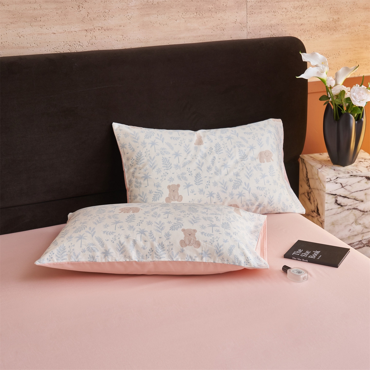 91家纺网 家纺一手货源 找家纺 恒爱家纺 2026新款全棉12868印花四件套 森林小镇