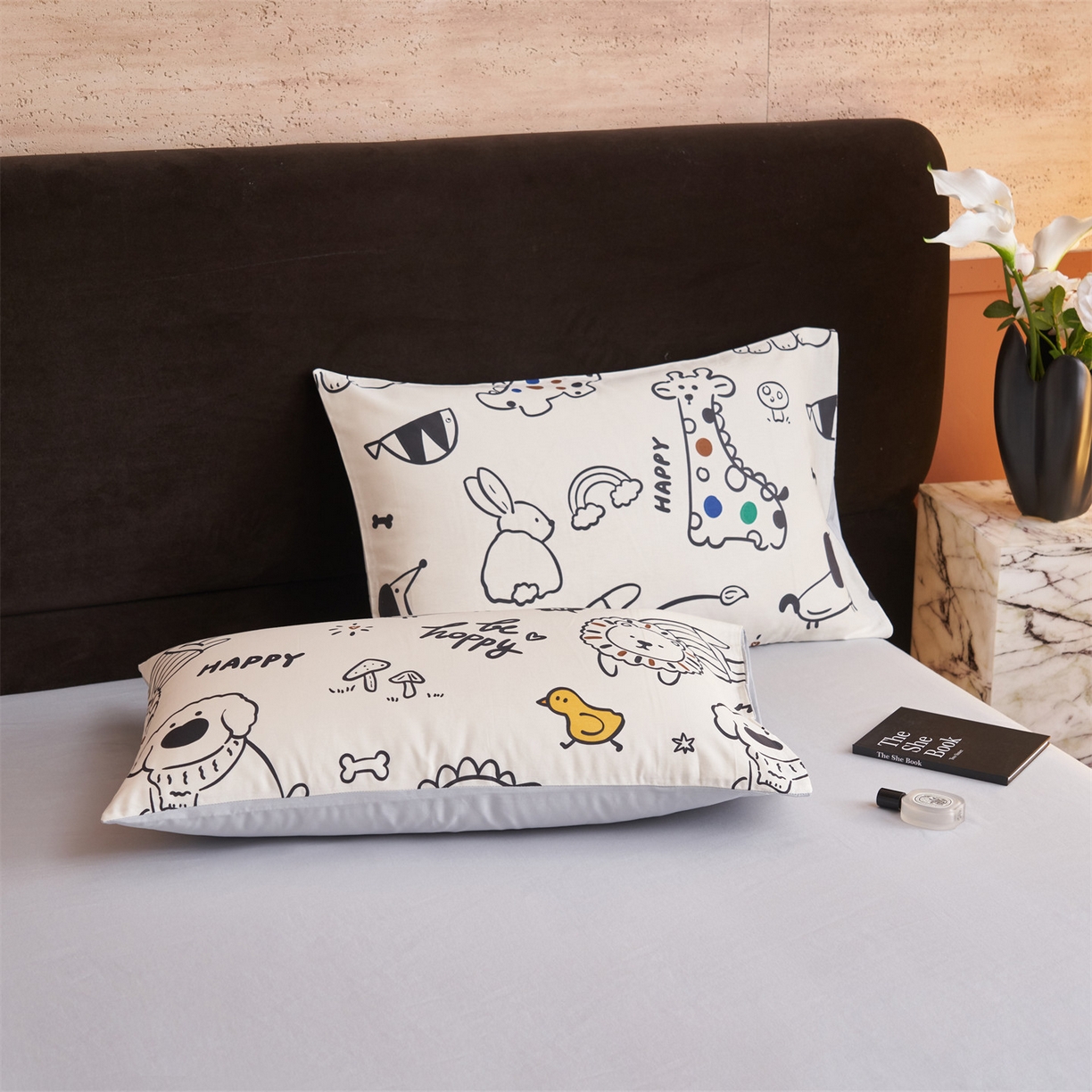 91家纺网 家纺一手货源 找家纺 恒爱家纺 2026新款全棉12868印花四件套 欢乐谷