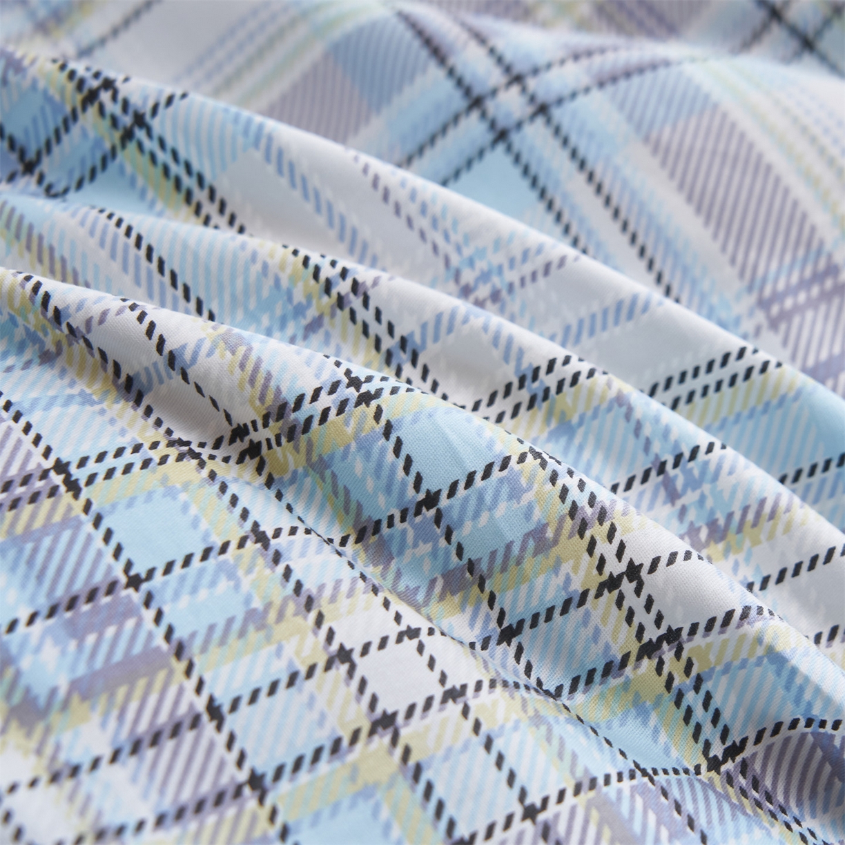 91家纺网 家纺一手货源 找家纺 恒爱家纺 2026新款全棉12868印花四件套 西西里-蓝